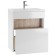 Domino Fortuna cabinet under the Mario 60 sink, suspended, with 1 upper box