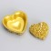 Candle "Heart" 9x4.5cm, gold