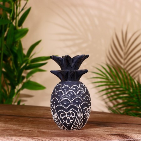 Souvenir "Pineapple" Albezia 8x8x15 cm-1