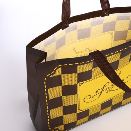 Bag without fasteners, brown color-2