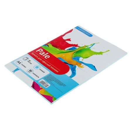 Colored paper A4, 50 sheets of Calligrata Pastel, Blue, 80 g/m²-1