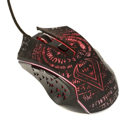 The mouse Qumo Valhalla M35, game, wired, 6 buttons, backlight, 3200 dpi, USB, black-1