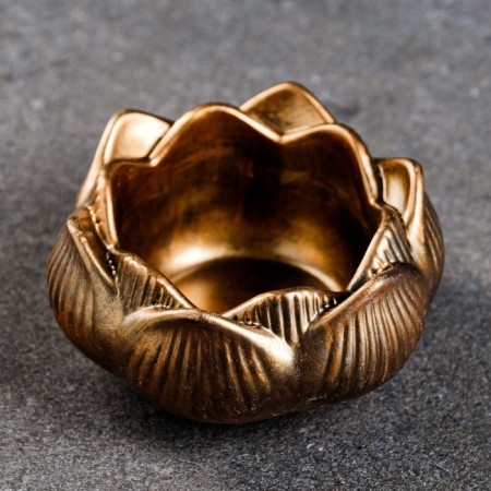 Brill Lotus Flower Bronze, 8x8x4cm-2