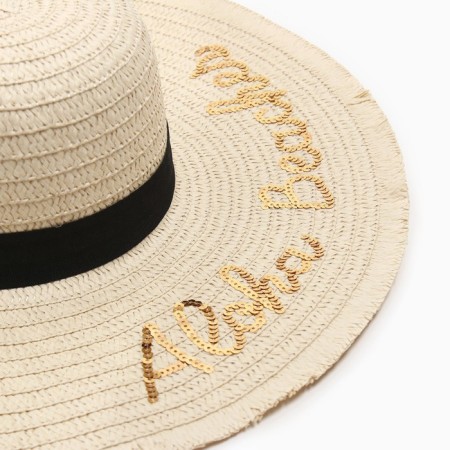 Women's hat minku beige color, rr 56-58-3