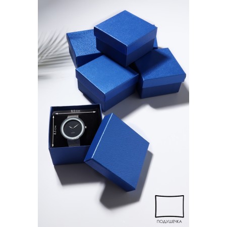 Gift box for the clock "Shine", 9 × 9, blue color-1