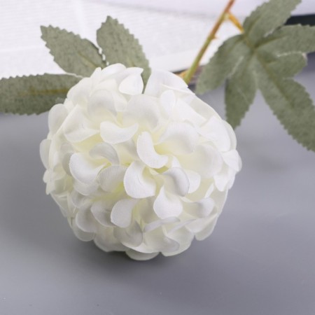 Artificial flowers "Galant hydrangea" D-7 cm 43 cm, white-1