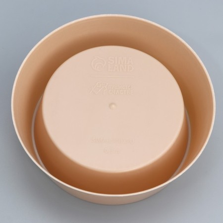 Plastic bowl 300 ml, beige-brown-3