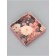 Cookie box, confectionery packaging, "you are beautiful", 15 x 15 x 3 cm