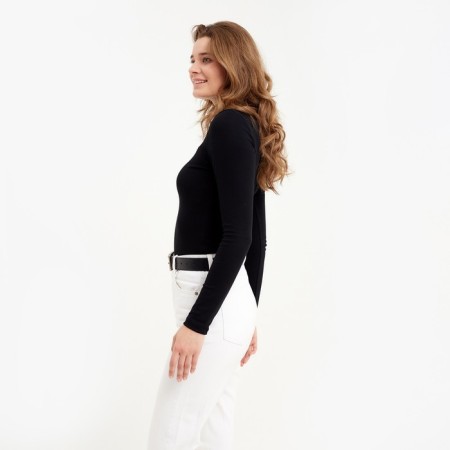 Longsliv Women's Minaku: Basic Line Black Color, Rr. 46-2