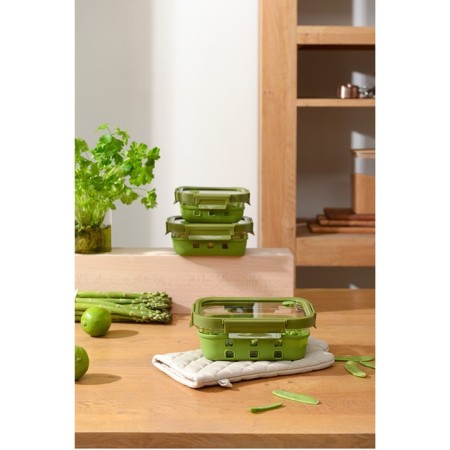 Container for baking, storage and carrying of products in the Smart Solutions cover, green color, 640 ml-17
