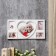 Photo frame plastic in 5 photos 5x7, 6x9, 13x18 cm "Big heart" white 18x35 cm
