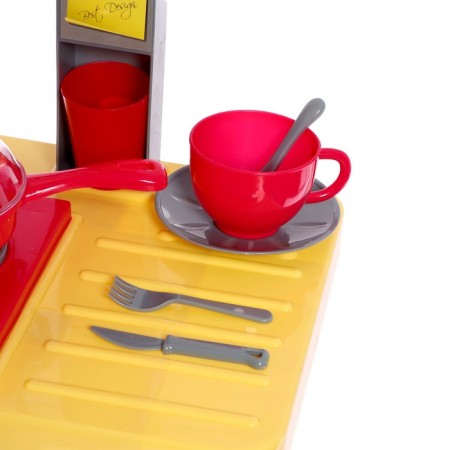 Game set "Dream kitchen" with dishes and products, light, sound, works from batteries-7