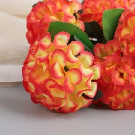 Bouquet "Hydrangea with leaves and herbs" 28 cm, mix-1