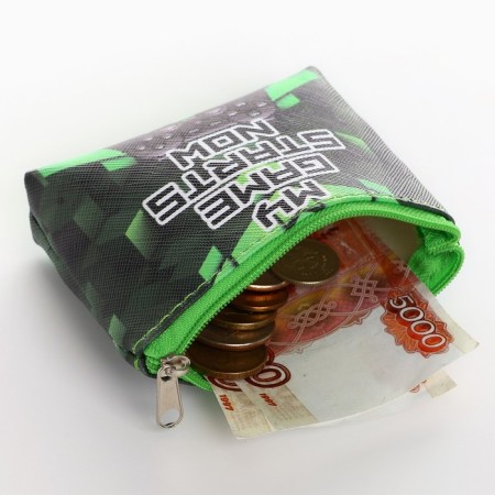Children's wallet "Pixel World", 11*8.5 cm, mix-10