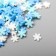 Decor for creativity Plastic "Snowflakes" set 20 g mix