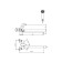 Vidima NEXT BA403AA bath mixer, single -leaf, pour 400 mm, watering can, chrome