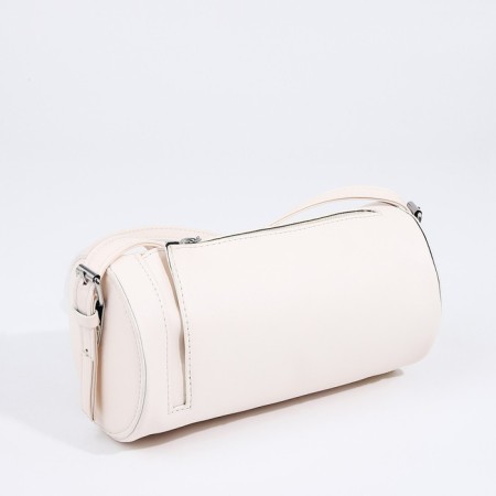 Bag Cross-Bodi with a zipper, white color-2