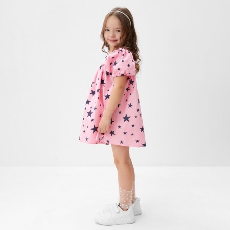 Baby dress KAFTAN "Stars" R.28 (86-92 cm) Pink-4