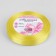 Satin tape, 12 mm × 23 ± 1 m, light-lemon color # 82