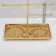Steam for jewelry with a place for storage "Circle" openwork, 20 × 10 × 34.5 cm, color gold