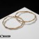Ring Earrings "Karma" plexus, color gold, d = 6.5