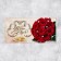 Envenue for money, "Wedding Day", red roses, 16.5 x 8 cm