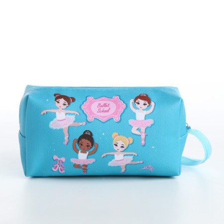Cosmetic bag with lightning, blue color-1