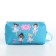 Cosmetic bag with lightning, blue color