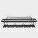 Bath shelf straight, 33 × 12 × 9 cm, black color