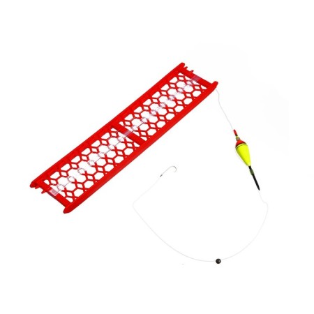 A fishing rod equipped on a single -row motivole-6