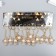 Breek Metal "Cross" Pearl, gold 5x4 cm