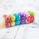 Set of balls plastic D-3 cm, 24 pcs "gloss" rainbow mix