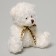 Soft toy "Bear with a bow", color mix