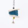 A toy with a karakatitsa carapace, lufoi and bell, 15 x 5 cm, blue