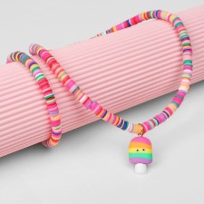 Set of children's “chosen” 2 subjects: beads, bracelet, sketch, colored