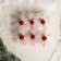 Brongs for the decor "Snowflakes" 6 pcs.