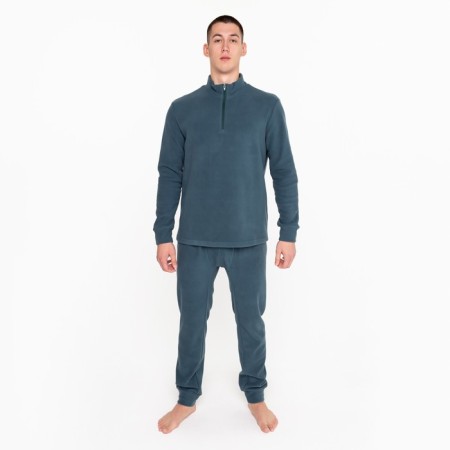 Male thermal underwear, size 54-56 (height 170-176 cm), gray color, fleece, 100% polyester-1
