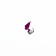 Mormyshka crap purple, white eye + cube Granin silver, weight 0.4 g