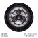 Watching clock, interior "skeleton", silent, d-40 cm, black case, aa