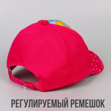 Кепка детская для девочки «Пончики», р-р. 52-54 см, 5-7 лет-4