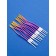 Candles for Cake "Serpentine", 12 pcs, gradient gold and purple