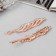 Invisibility for Hair "Calley" (set 2 pcs) tenderness, 6 cm, pink gold