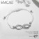 Dream bracelet is happiness, gray color, d = 6 cm