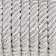 Cord twisted, d = 10 mm, 9 ± 1 m, silver color