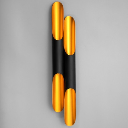 Sconces "bambo" 4he27 Black-gold 60x6x6cm-7