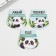 Magnetic bookmarks on the Panda Books, 3 pcs.