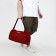 Sports bag with lightning, long belt, red color
