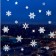Decorative sticker for windows "Snowflakes" 92x46 cm