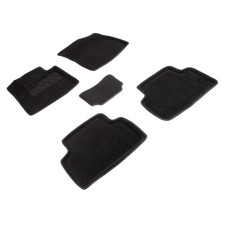 3D mats for Kia Sorento IV, 5 Seats, 2020-n, black, set