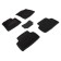 3D mats for Kia Sorento IV, 5 Seats, 2020-n, black, set